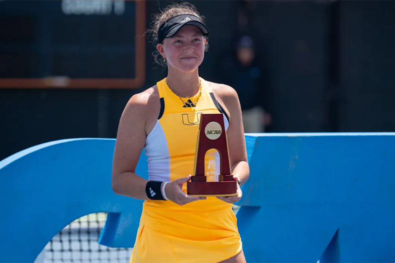 ’Cane is crowned NCAA singles champion