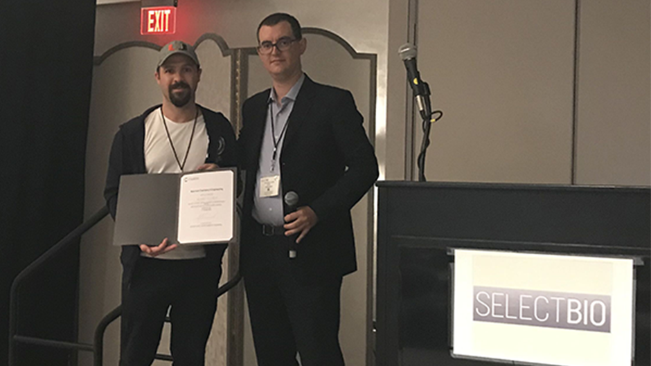 PhD Candidate Wins Best Poster Award at 2019 SelectBIO Lab-on-a-Chip and Microfluidics World Congress