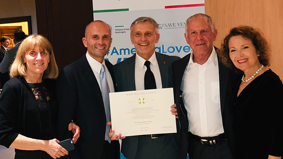 Antonio Nanni Awarded the Knight of the Order of Star of Italy