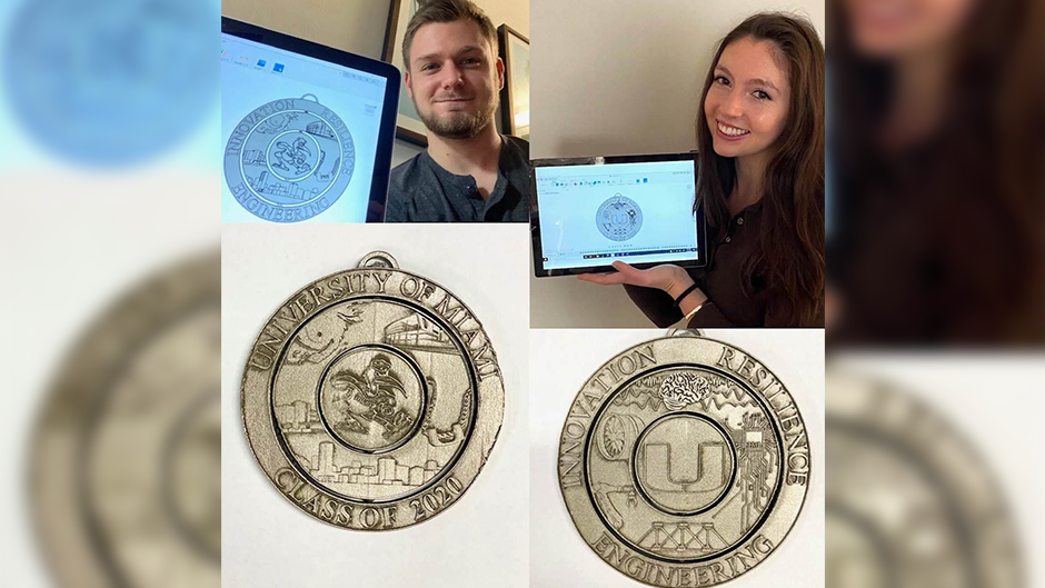 Engineering Students Design Medals for 2020 Commencement Ceremony