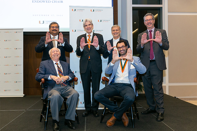 Luis Ruiz Pestana honored with Dr. Reza and Georgianna Khatib Endowed Chair