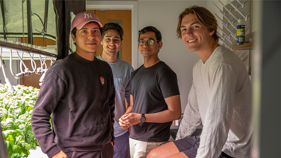 Miami Engineering students build a farm running on machine learning and internet of things