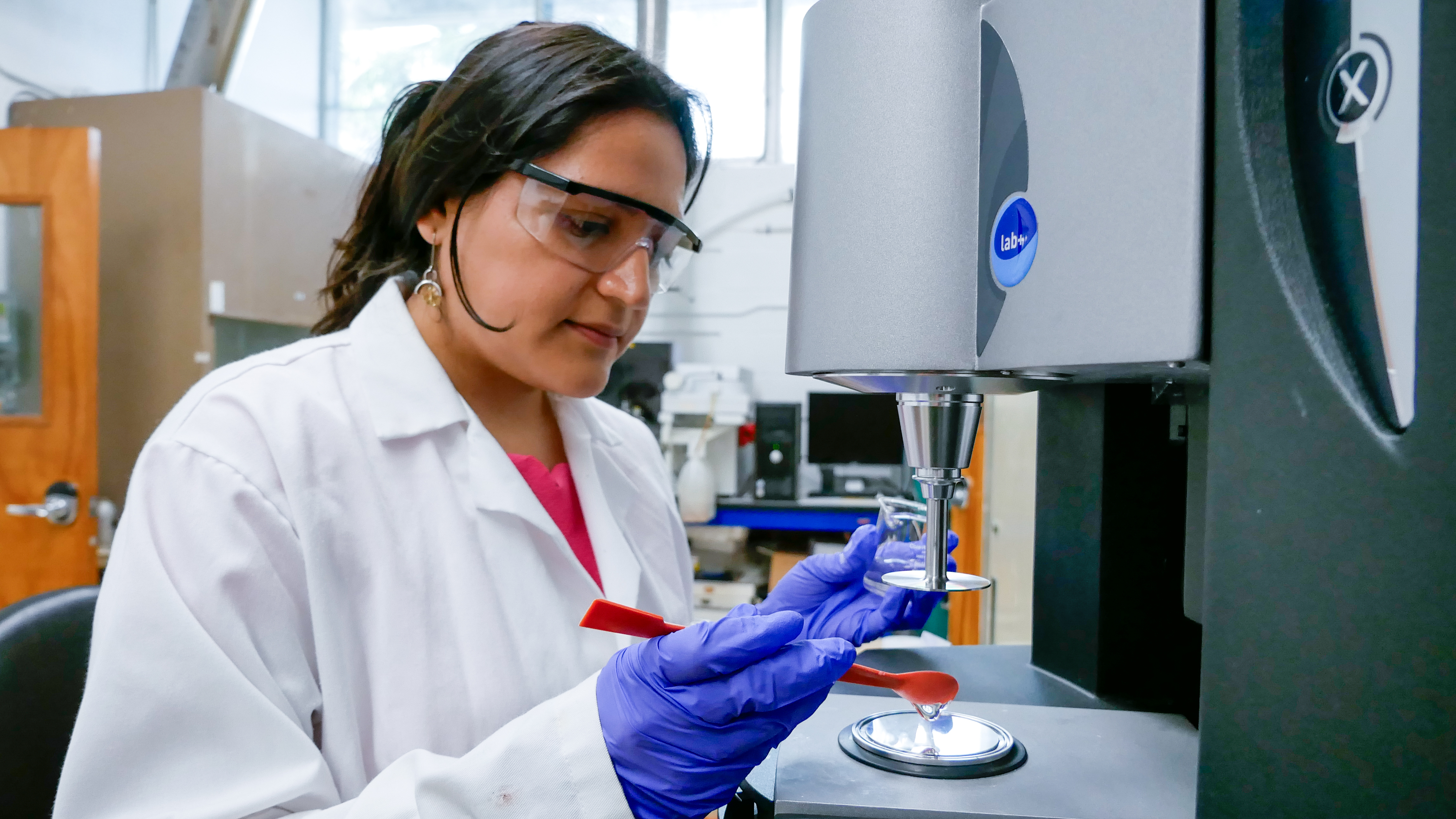 Maria Calderon Vaca works in the Soft Matter Product Design Lab