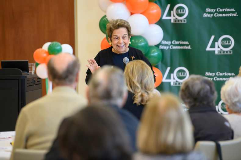 Former University President Donna Shalala joins celebration of OLLI’s 40th