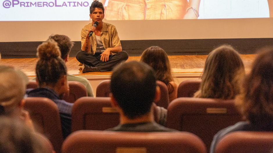 Songwriter/comedian/filmmaker Rudy Mancuso screened his debut film and spoke with students