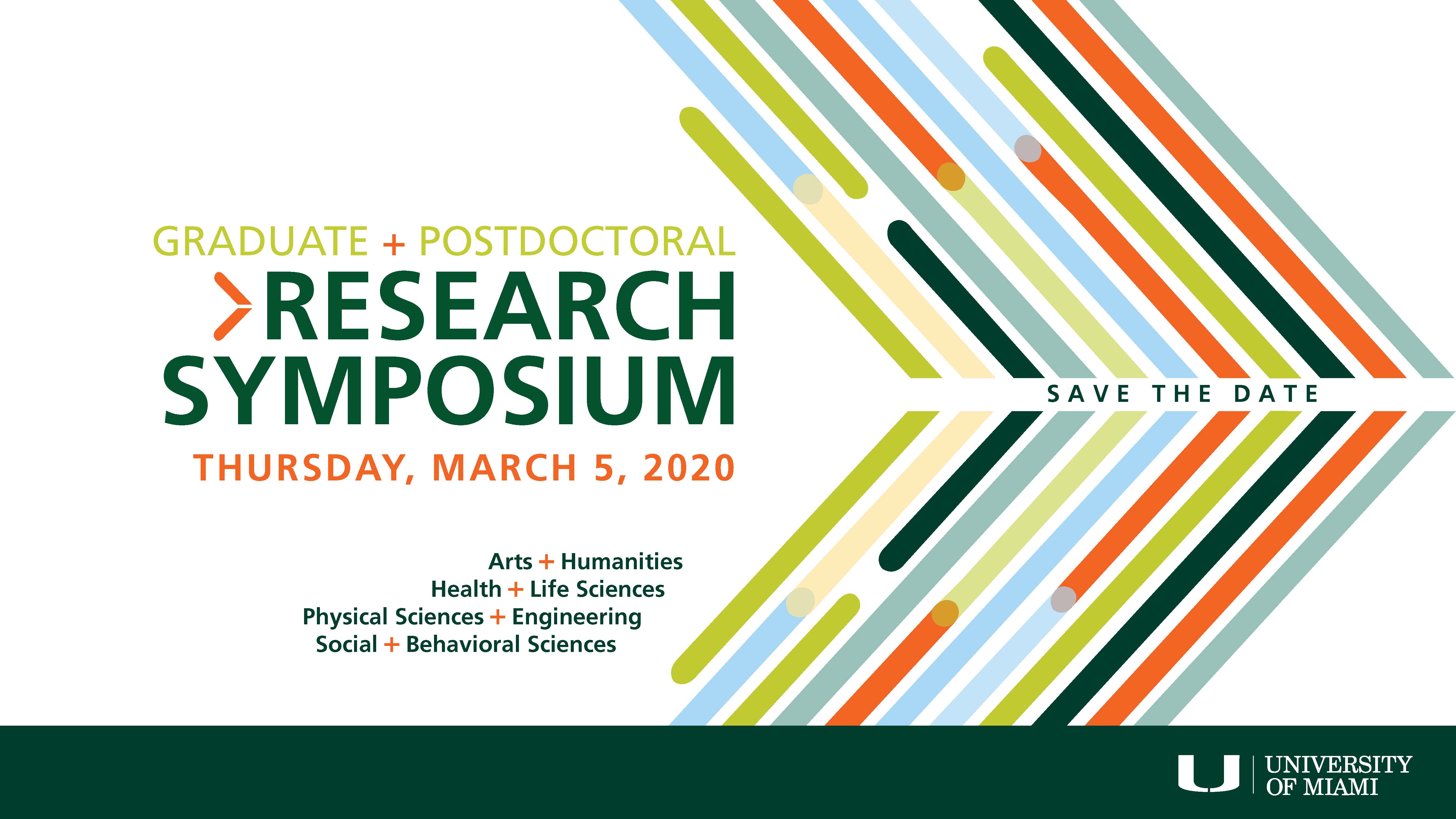 Agenda and Keynote Speaker for the Graduate and Postdoctoral Research Symposium Announced!