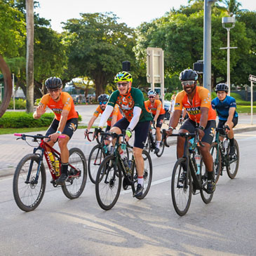 Riders, including Dr. Stephen Nimer, en route during the DCC XIII on Saturday, Feb. 25, 2023.