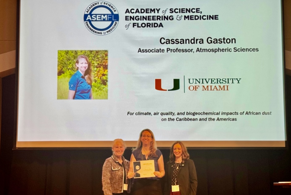 Rosenstiel School professor recognized by the Academy of Science, Engineering and Medicine of Florida