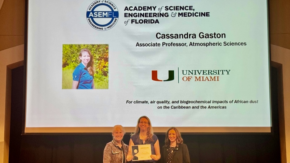 Rosenstiel School professor recognized by the Academy of Science, Engineering and Medicine of Florida