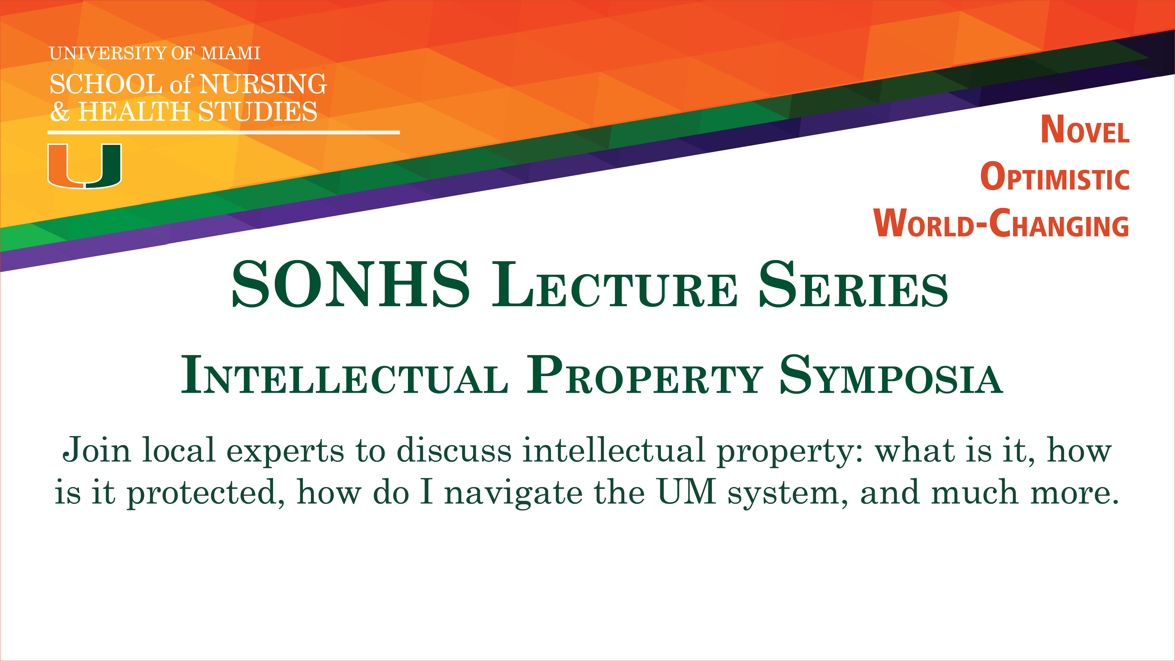 SONHS Lecture Series