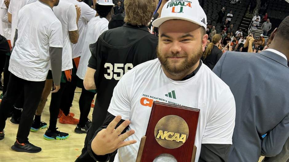 Sport administration student lands dream job as recruiter for Miami Hurricanes men’s basketball