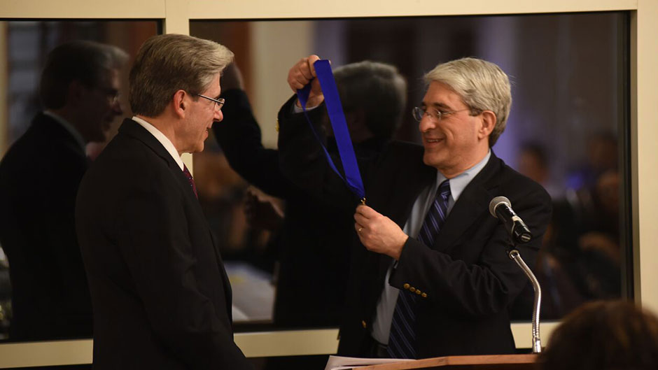 President Frenk Receives Bouchet Leadership Award Medal