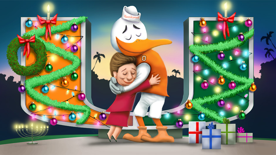 Shalala and Sebastian Holiday Illustration