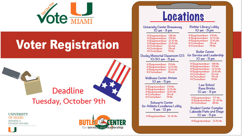 GOTV tabling dates