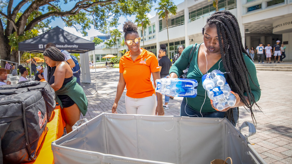 Katya Saunders, president of the Bahamian Students Association, is leading a relief effort to help her home country rebuild following Hurricane Dorian.
