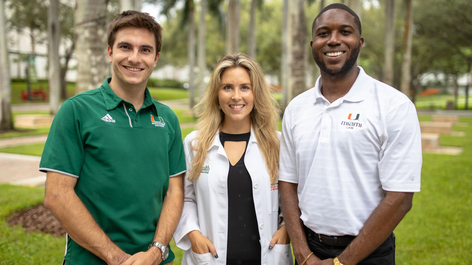 The presidents of the School of Law, Miller School of Medicine, and Graduate School associations share their personal experiences as ’Canes, and what’s on the horizon for their individual constituents. 
