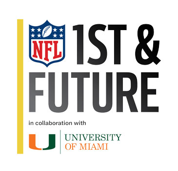 NFL University of Miami joint 1st and Future logo