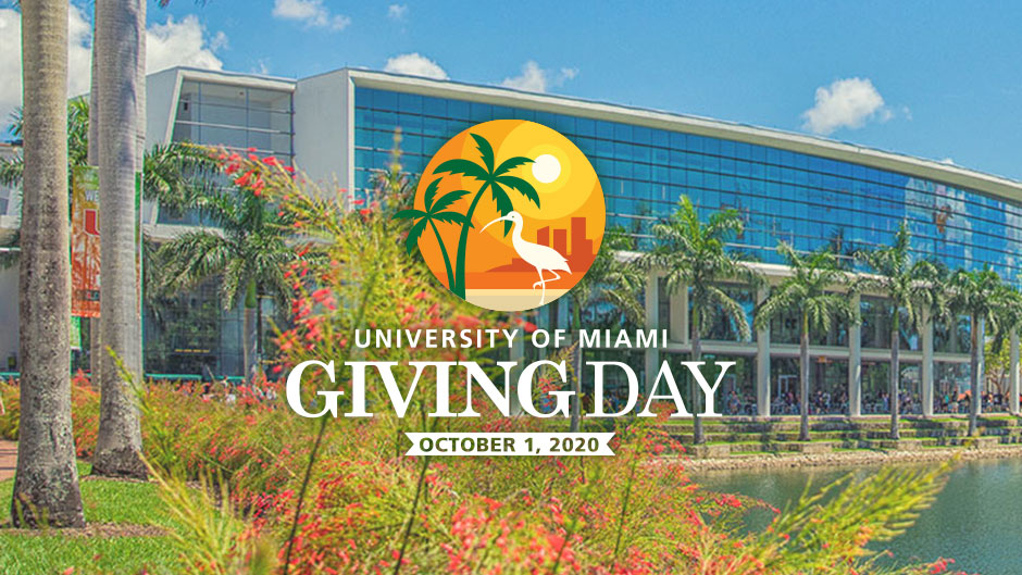 Giving Day aims to engage 2,020 donors in 24 hours and unlock additional funds to support the University of Miami.