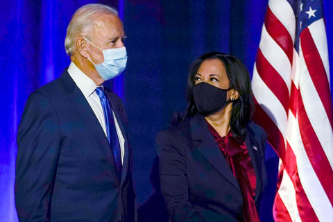 President-elect Joe Biden and Vice President-elect Kamala Harris. Photo: Associated Press