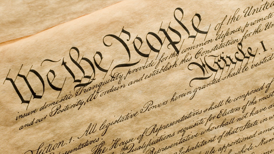 This is a copy of the cover of the U.S. Constitution.