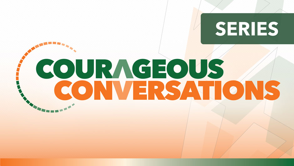 Text treatment for Courageous Conversations