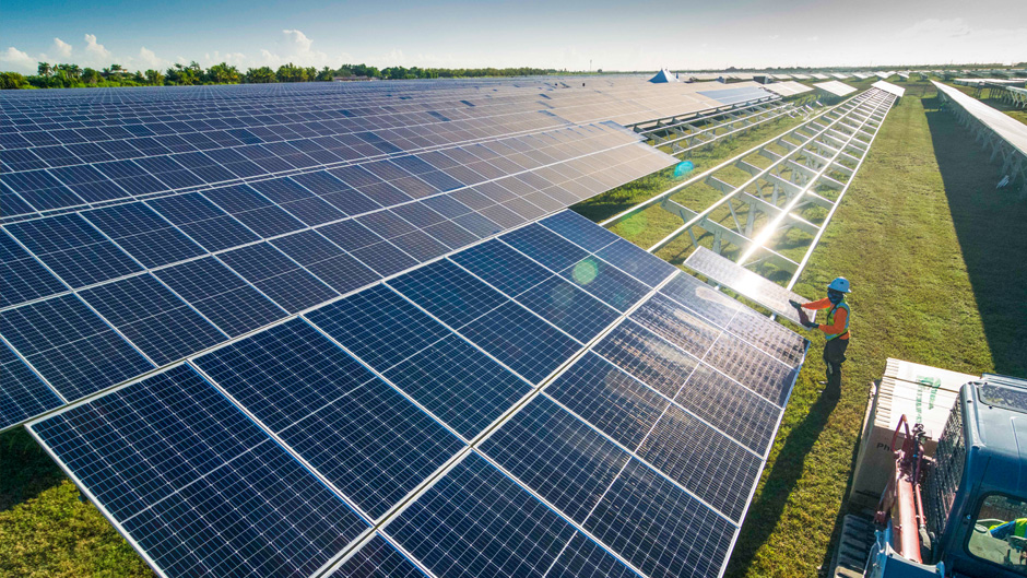 The Miami-Dade Solar Energy site in Miami. Photo courtesy Florida Power & Light