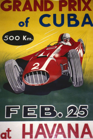 Poster of the Cuban Grand Prix from UM Libraries Digital Collections