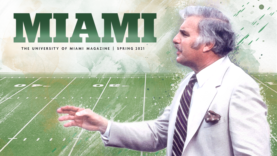 The Spring 2021 edition pays homage to the indomitable Hurricanes spirit—from Howard Schnellenberger’s legendary revival of the football program to new initiatives that position the University at the forefront of the tech revolution.