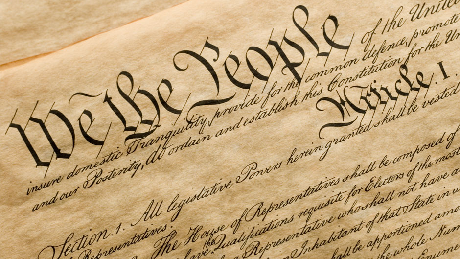 This is a copy of the cover of the U.S. Constitution.