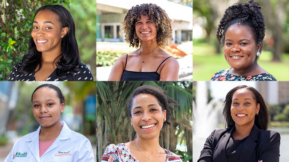 The McKnight Fellows cohort. Photos: Jenny Hudak/University of Miami