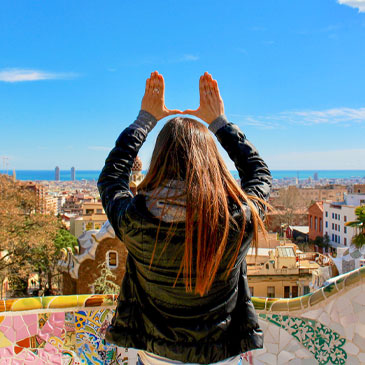 Joanna Hasenauer, a 2018 graduate of the University of Miami, photographed in Barcelona during her semester abroad.