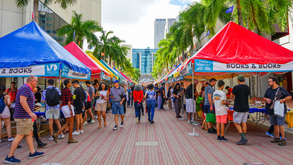 Street Fair at the Miami Book Fair 2021