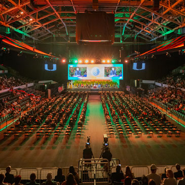 The Fall 2021 commencement ceremony 