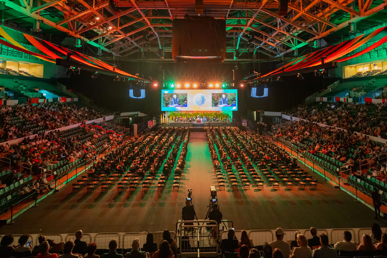 The Fall 2021 commencement ceremony 