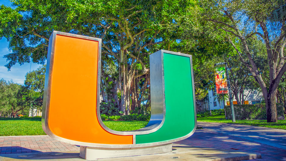The U Statue on the Coral Gables Campus