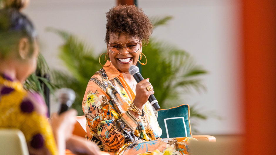 Tabitha Brown was the guest speaker at the What Matters to U series on Tuesday evening. Photo: Evan Garcia/University of Miami