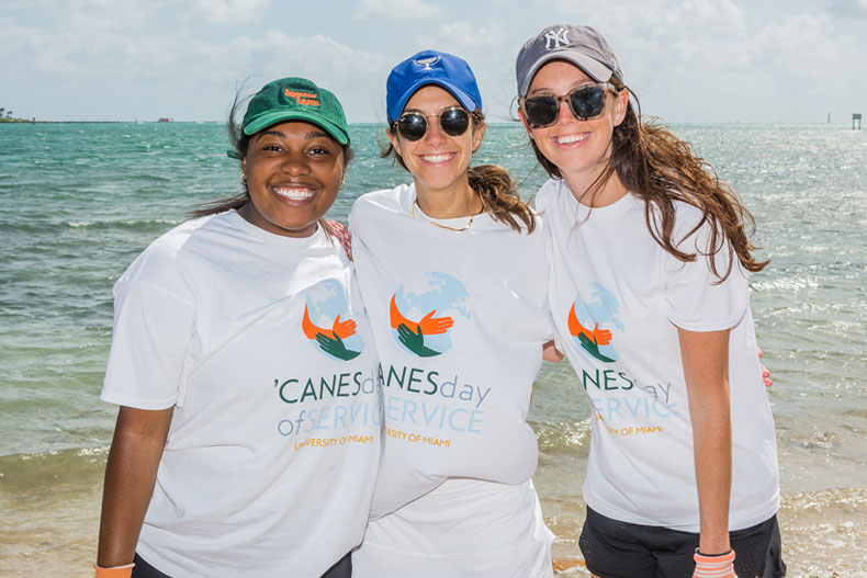 Biscayne Bay cleanup during 'Canes Day of Service, April 23, 2022.