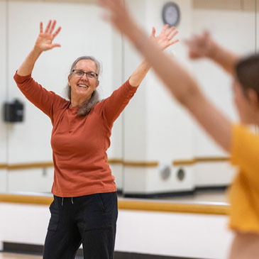 Carol Kaminsky teaches dance therapy. Photo: Evan Garcia/University of Miami