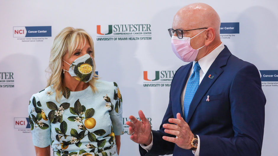 Jill Biden with Dr. Stephen Nimer