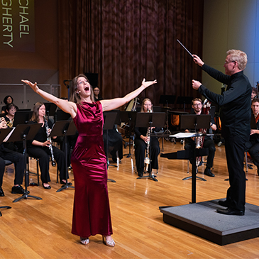 Grammy award-winning soprano Hila Plitmann joins the Frost Wind Ensemble at the Gusman Concert Hall to perform her new work In This Circle and Michael Daugherty’s Songs from a Silent Land.