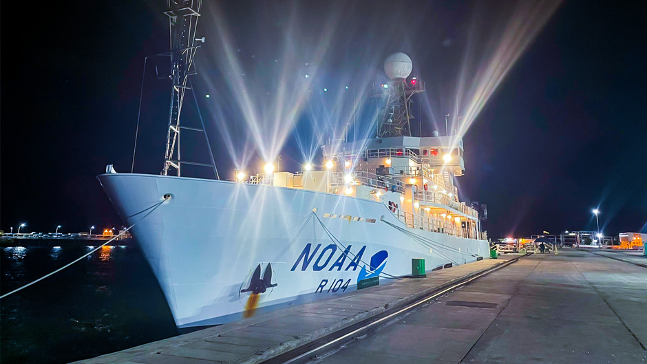 The NOAA GO-SHIP vessel prior to departing Brazil. Photo courtesy Melissa Miller