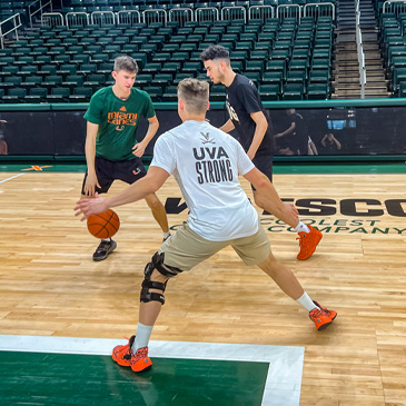 After a season of playing in empty arenas and gymnasiums when many people are asleep, the student managers for the Final Four-bound Miami Hurricanes men’s basketball team will compete in the Elite Eight of their own tournament.