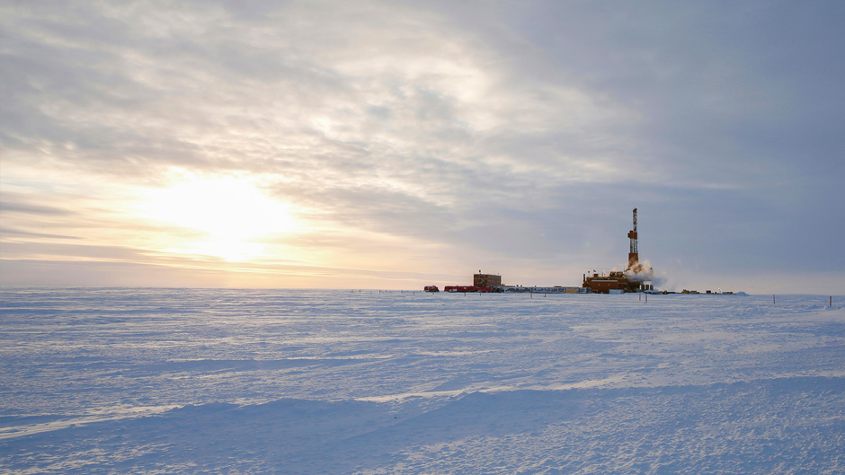 This 2019 photo provided by ConocoPhillips shows an exploratory drilling camp at the proposed site of the Willow oil project on Alaska's North Slope.The Biden administration's approval of the massive oil development in northern Alaska on Monday, March 13, 2023, commits the U.S. to yet another decades-long crude project even as scientists urgently warn that only a halt to more fossil fuel emissions can stem climate change. ConocoPhillips' Willow project was approved Monday and would result in at least 263 million tons of planet-warming gases over 30 years. (ConocoPhillips via AP)