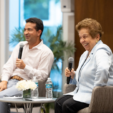 Former U.S. Representatives Carlos Curbelo and Donna Shalala