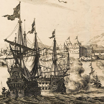 Campeche under pirate attack