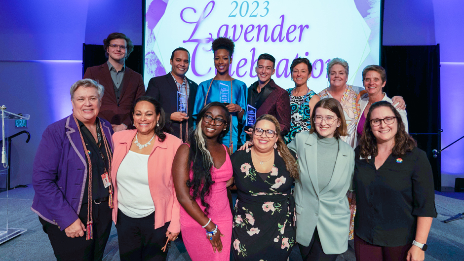 Every year, the LGBTQ Student Center presents several awards to honor our graduating students and the efforts of our partners in the previous year. 