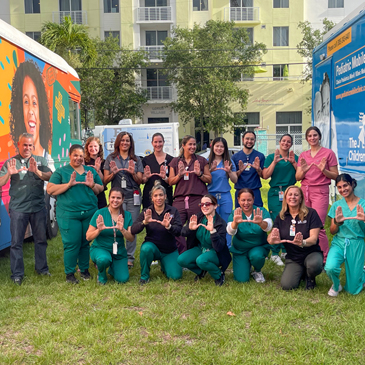 Members of the Miller School of Medicine Department of Community Service (DOCS) serve many diverse South Florida communities. Photo courtesy Tamia Medina/University of Miami
