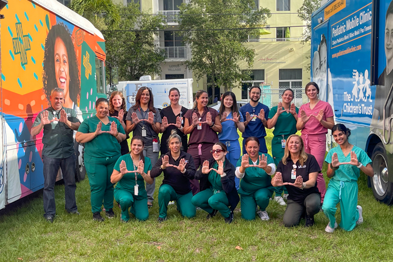 Members of the Miller School of Medicine Department of Community Service (DOCS) serve many diverse South Florida communities. Photo courtesy Tamia Medina/University of Miami