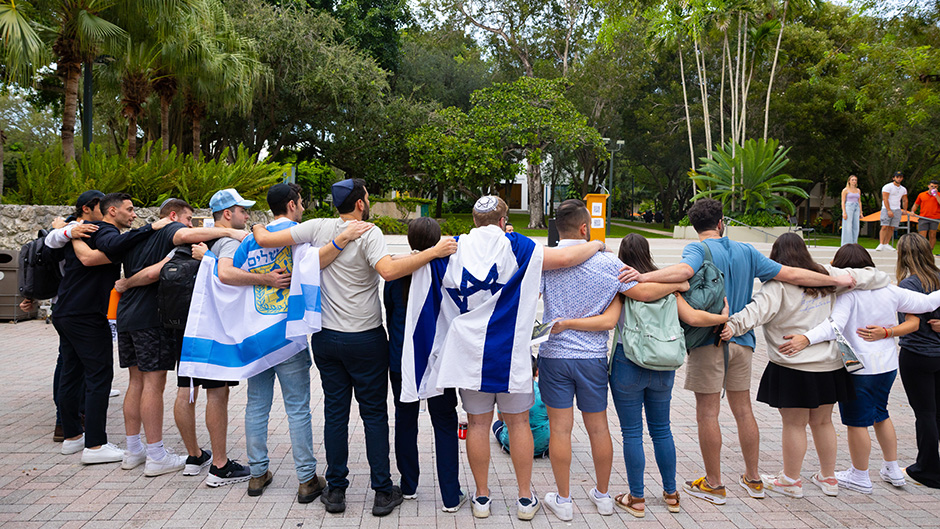Attendees at the Rally for Israel