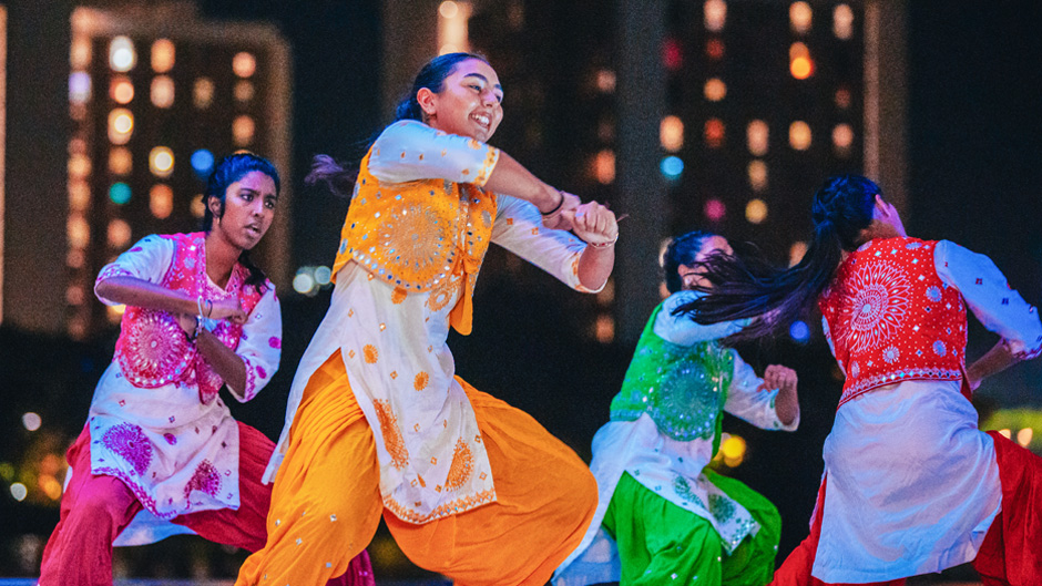 Hurricane Bhangra performs at the International Dance Competition